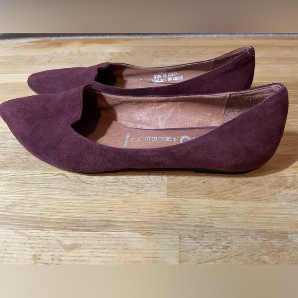 Jeffrey Campbell Deep Burgundy Flats - Picture 4 of 7